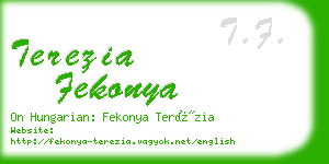 terezia fekonya business card